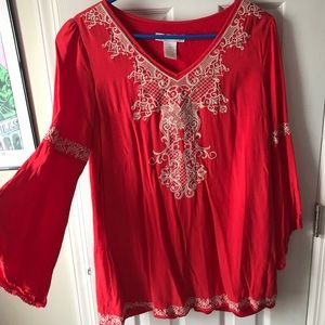 Flying Tomato Red Boho Dress